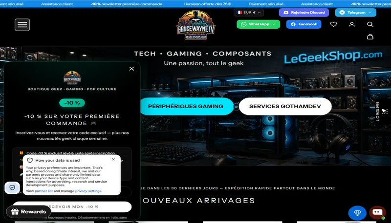 Projet web GothamDev en production